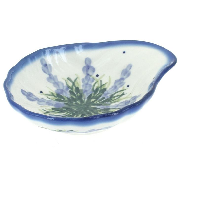 Blue Rose Polish Pottery Lavender Fields Shell Dish