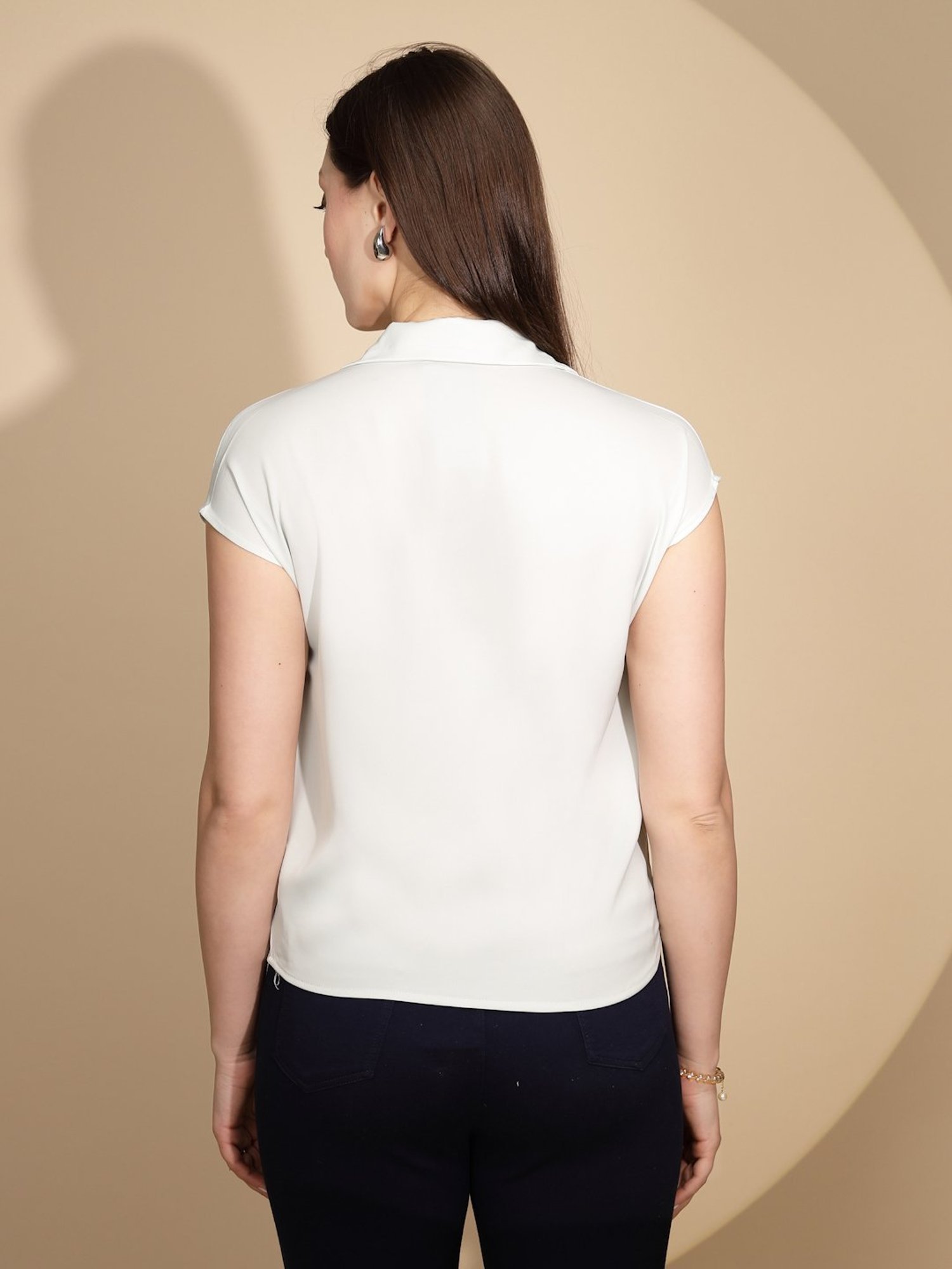 Global Republic Light Green Regular Fit Top