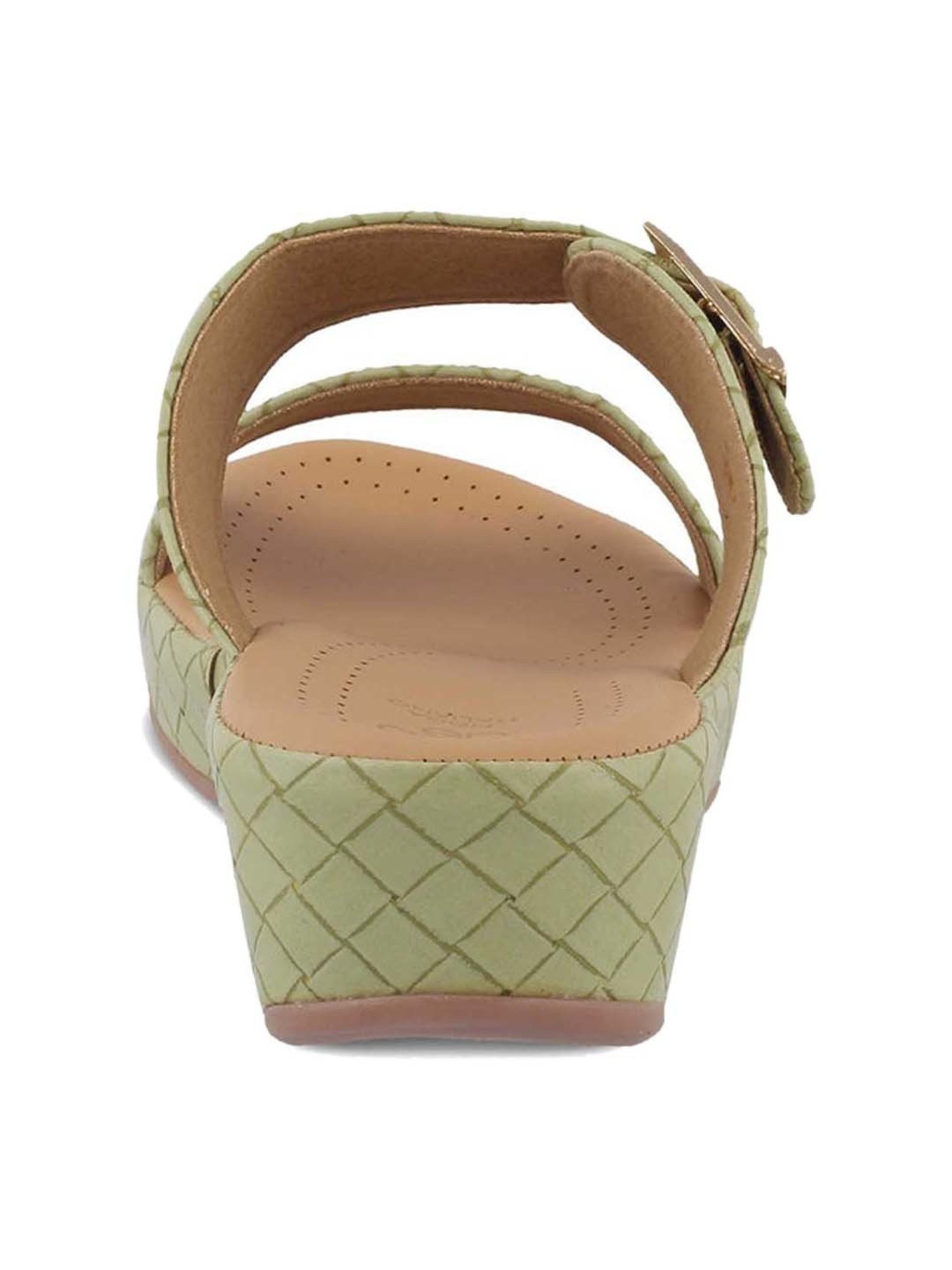 Tresmode Women's Green Casual Wedges