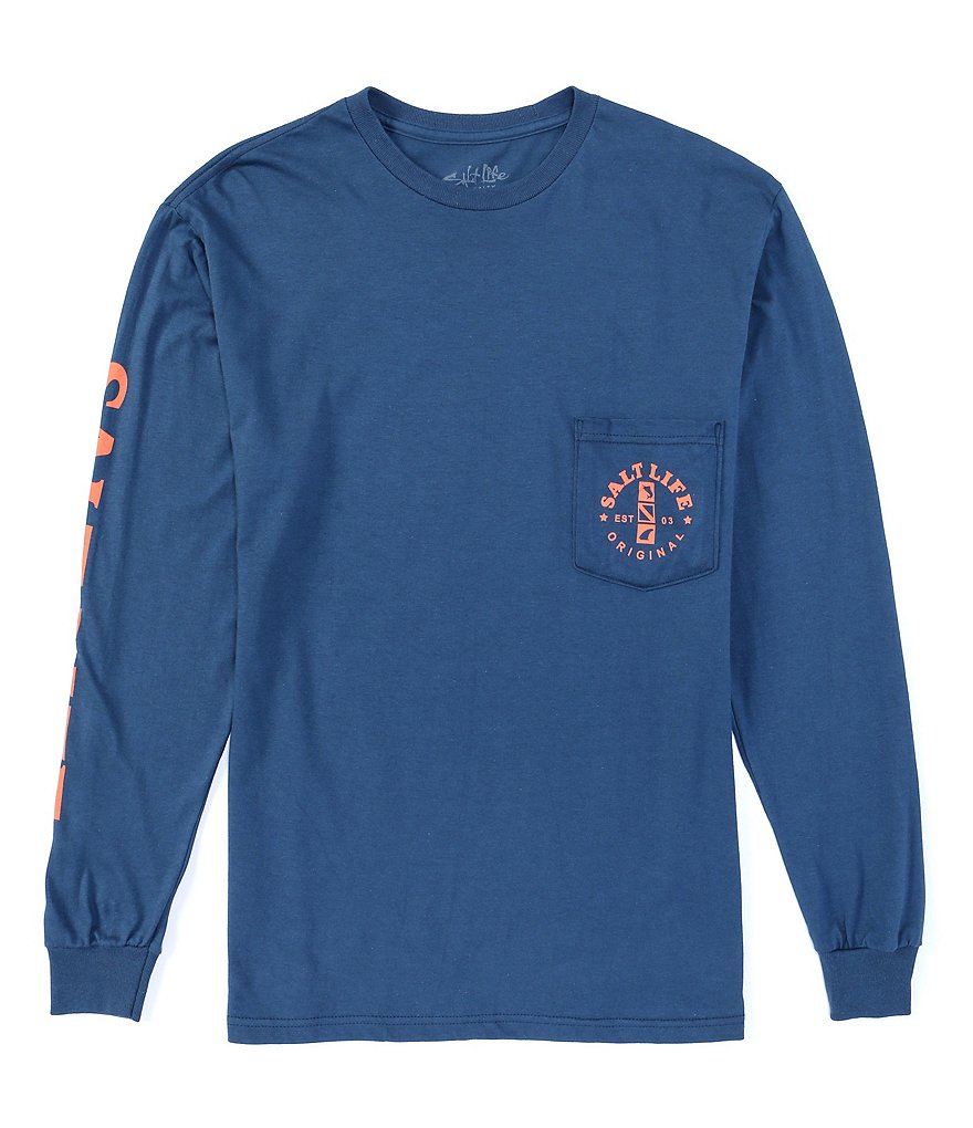 Salt Life Salty Mate Long-Sleeve Pocket Tee
