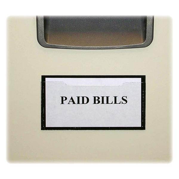 Tatco TCO29011 Magnetic Label Holder- 2-.50in.x4-.38in.- Inserts 2in.x4in.- 10-PK