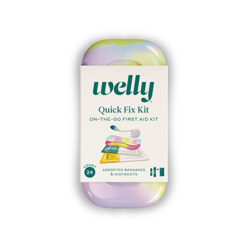 Welly Colorwash Quick Fix On the Go First Aid Kit - 24ct