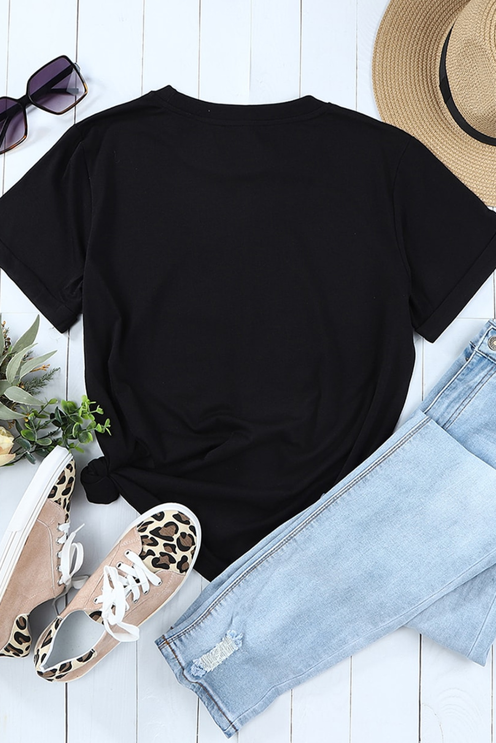 White Western Love Heart Valentines Graphic T Shirt