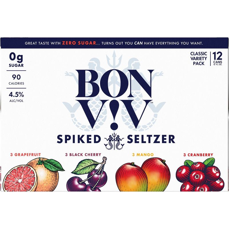 Bon & Viv Spiked Seltzer Variety Pack - 12pk/12 fl oz Cans