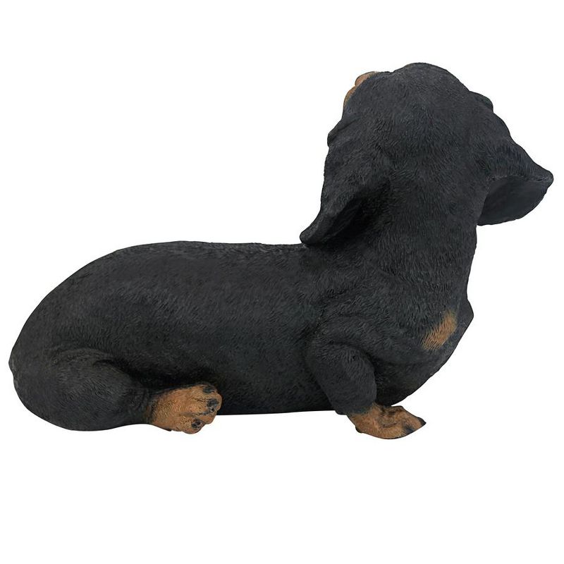 Design Toscano Black Dachshund Puppy Dog Statue - Black