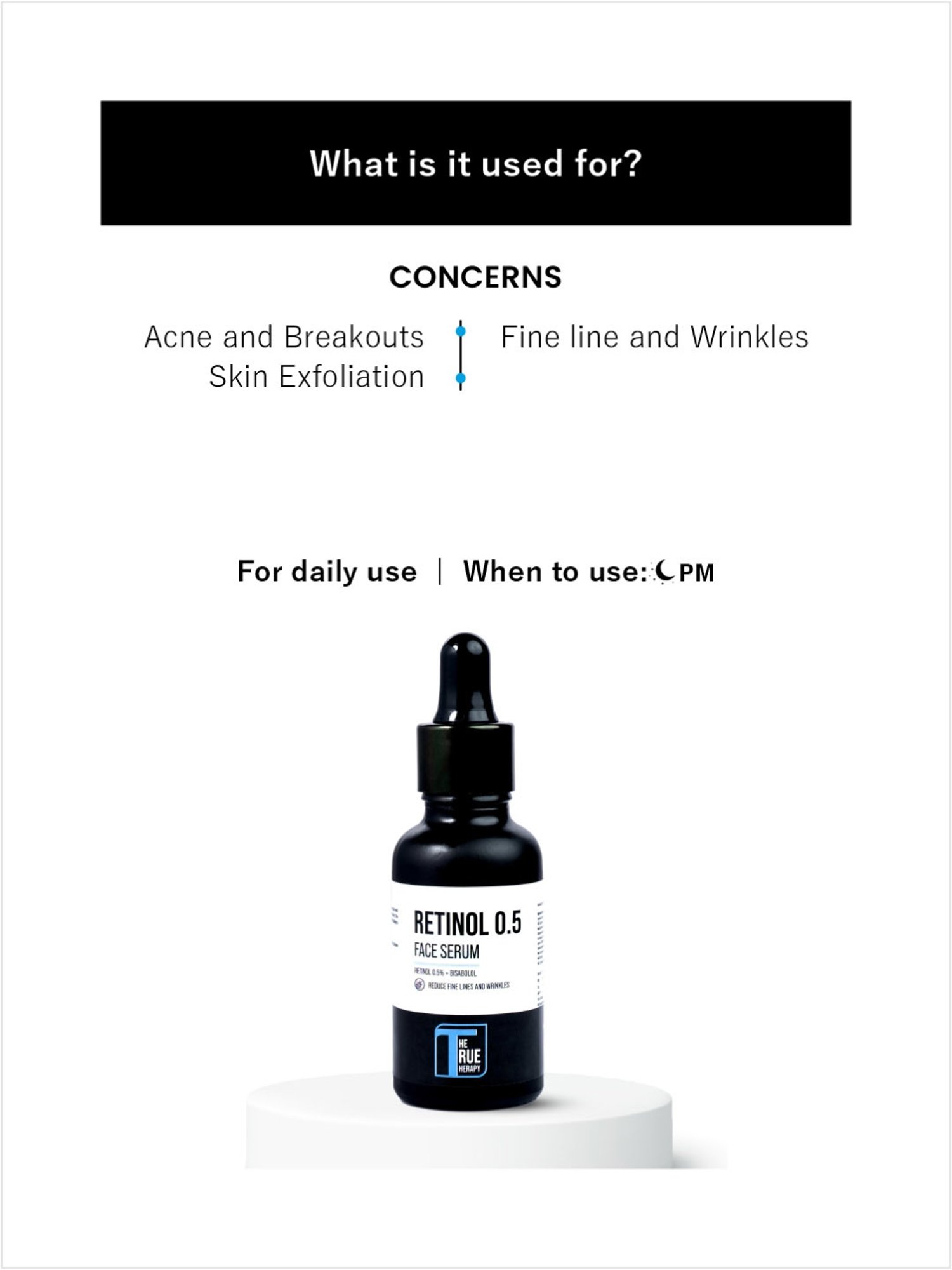 The True Therapy 0.5% Retinol Face Serum - 30 ml