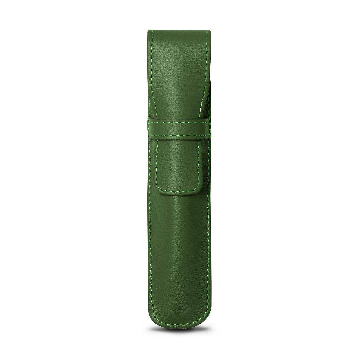Lucrin - Pen holder - Light Green - Smooth Leather