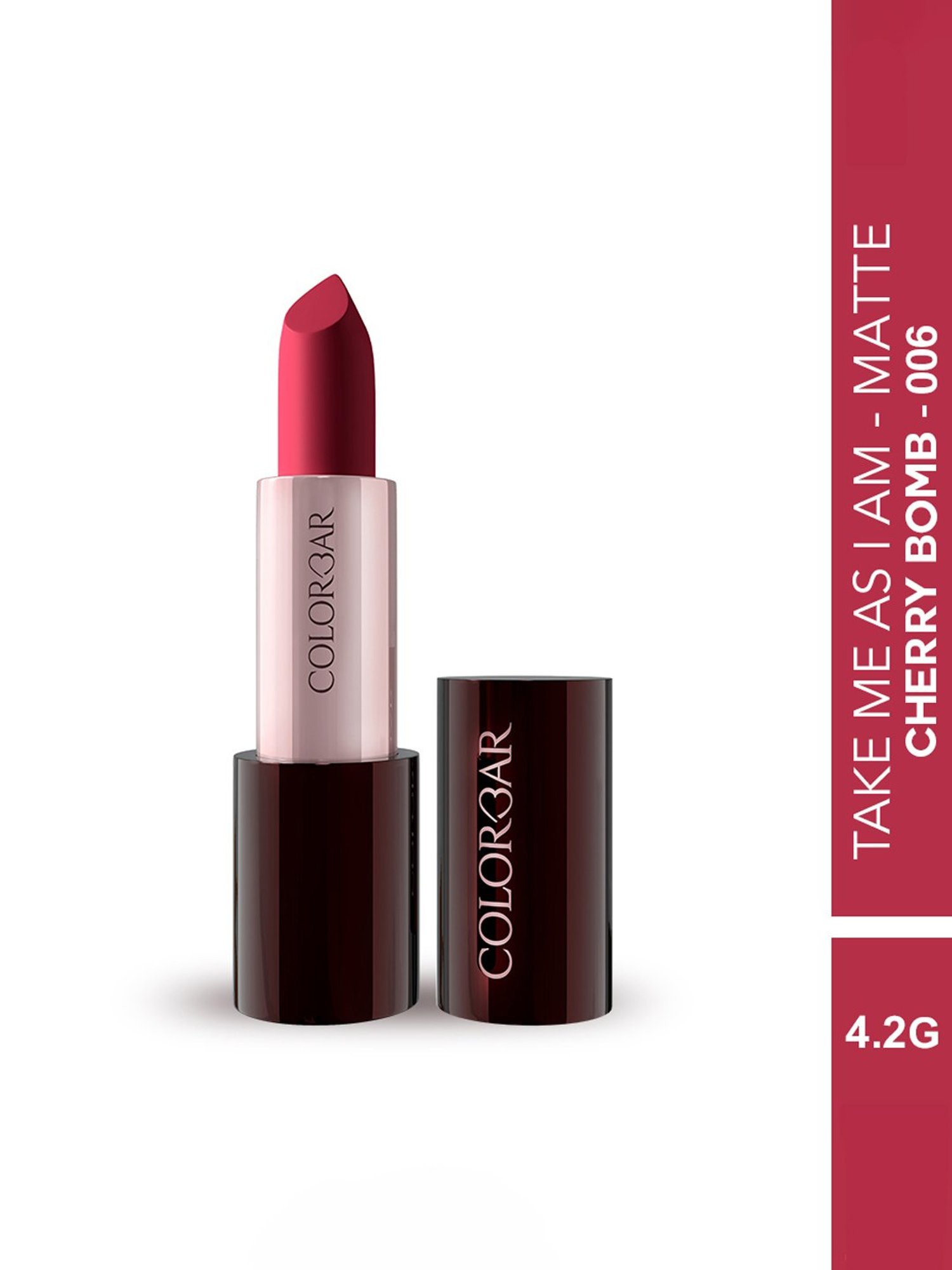 Colorbar Take Me As I Am Matte Lipstick Cherry Bomb-006 - 4.2 gm