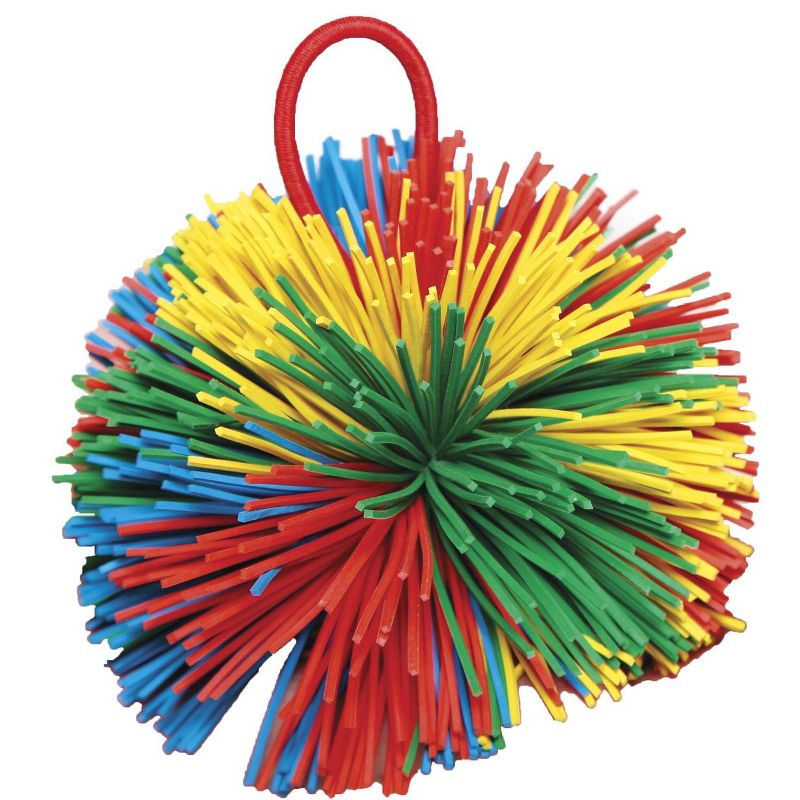 Sportime Rub-R-String Ball, 3-1/2 Inches, Multicolored