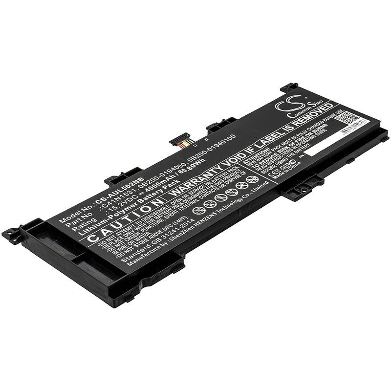Battery Replacement for Asus ROG STRIX GL502VSK GL502VS-GZ164T G502VSK GL502VS-GZ222T G502VS-FY032T GL502VS-FY353T GL502VS-FI126T ROG G502VS-FY032T GL502VS-GZ223T 0B200-0194000 0B200-01940100 C41N1531