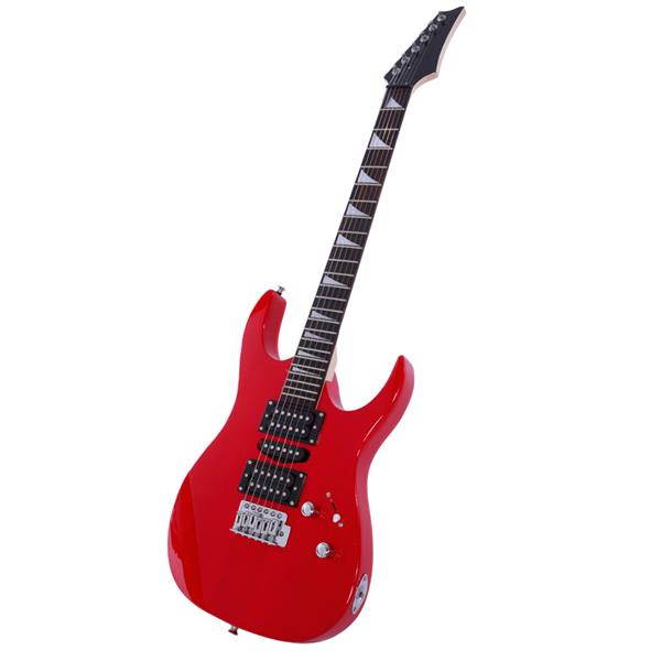 170 Burning Fire Style Professional Electric Guitar with Bag + Strap + Paddle + Rocker + Cable + Wrench Tool