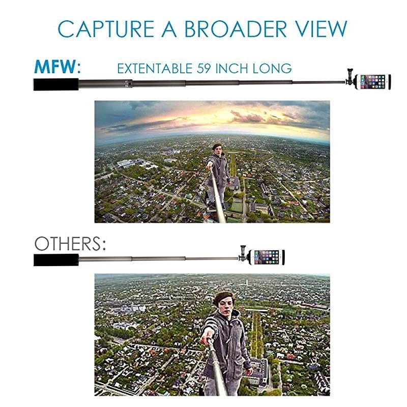 Bluetooth Selfie Stick with Tripod Remote 59Inch  Extendable Monopod with Tripod Stand for iPhone 1111PROXXS maxXRXS876PlusTabletSamsung S7S8S9AndroidGoPro Cameras