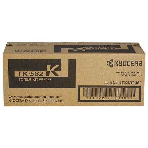 Kyocera TK582K  ECOSYS P6021cdn  FS-C5150dn Black Toner Cartridge (3 500 Yield)