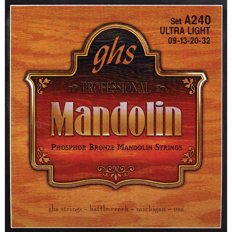 GHS Phosphor Bronze Mandolin Strings Ultra Light