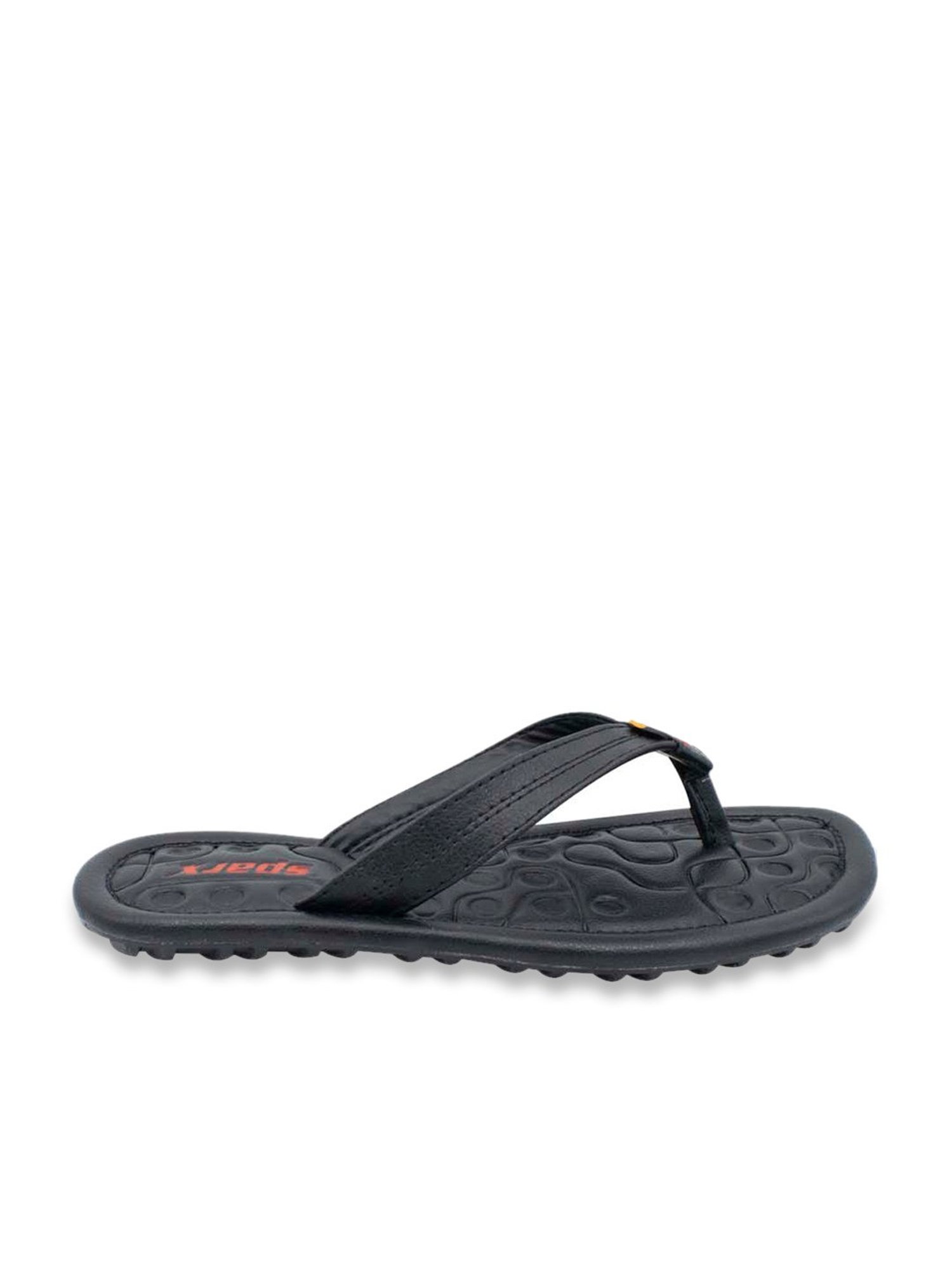 Sparx Men's Black Flip Flops