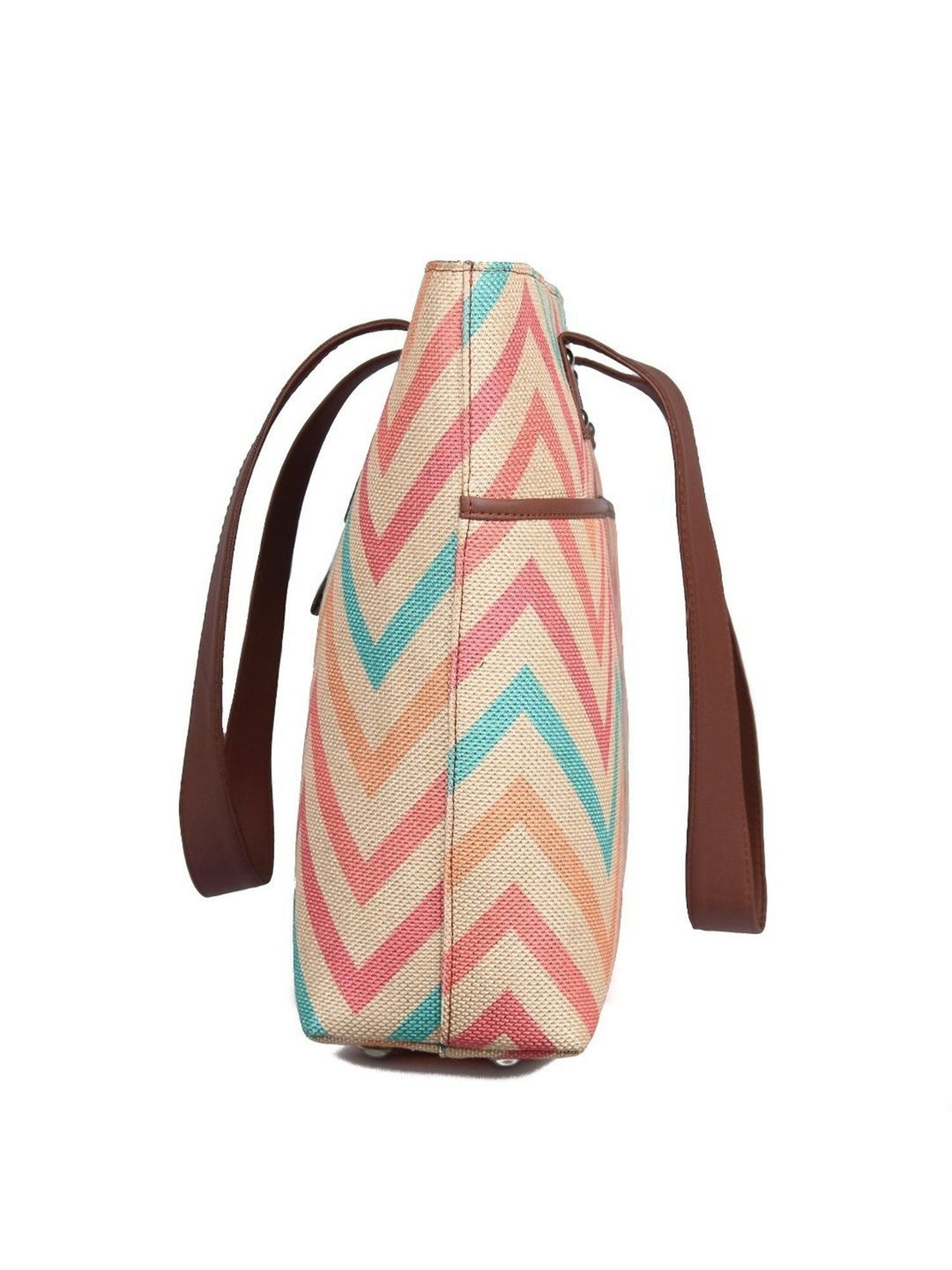 ZOUK Multicolor Printed Large Tote Bag