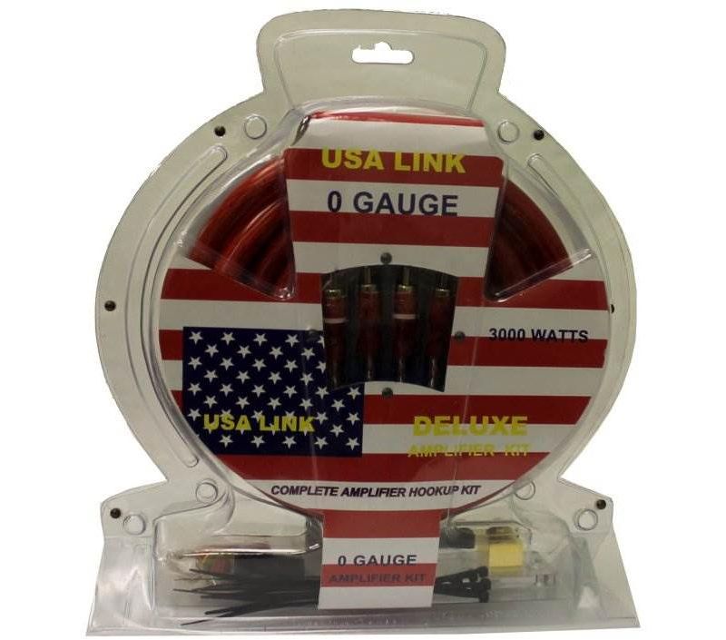 2) Q-Power 1/0 Gauge 3000W Car Amplifier Wiring Installation Kits Amp/Wire + RCA