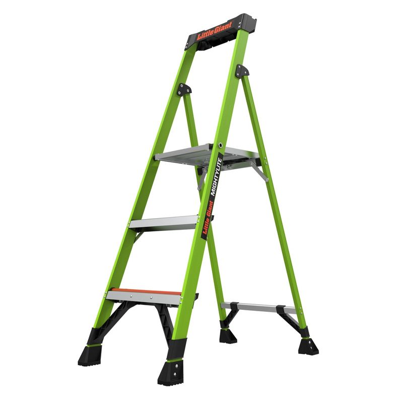 Little Giant Ladder Systems 5' ANSI type IAA 375 lb fiberglass Stepladder Apple Green