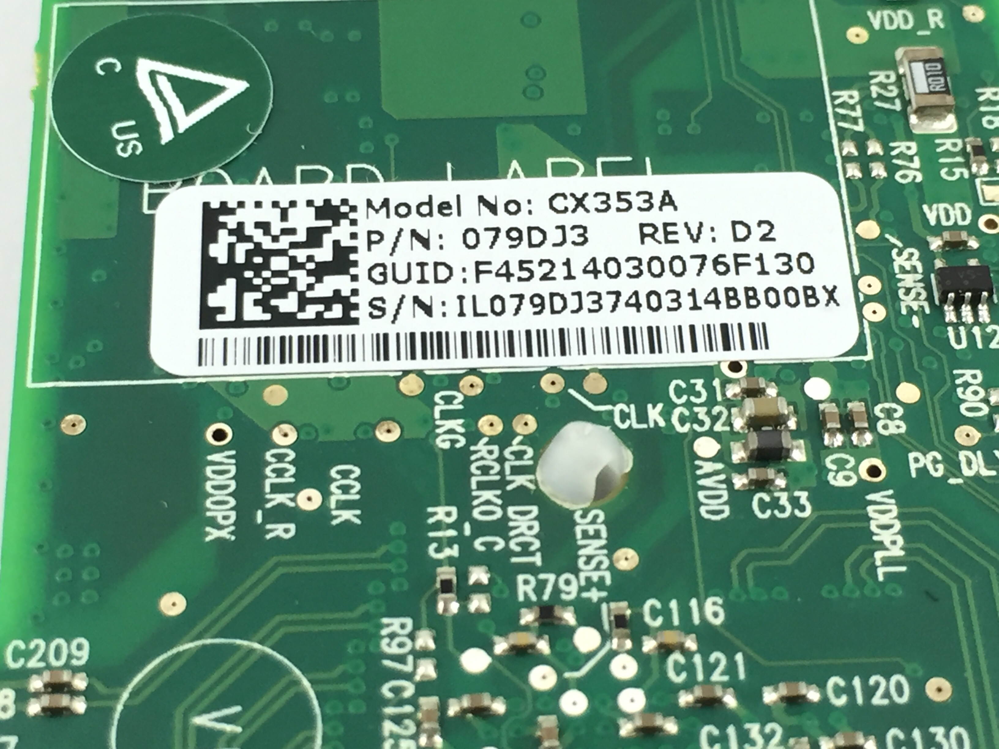 Mellanox ConnectX-3 VPI CX353A FDR InfiniBand 56GbE/40GbE Single QSFP+ RDMA