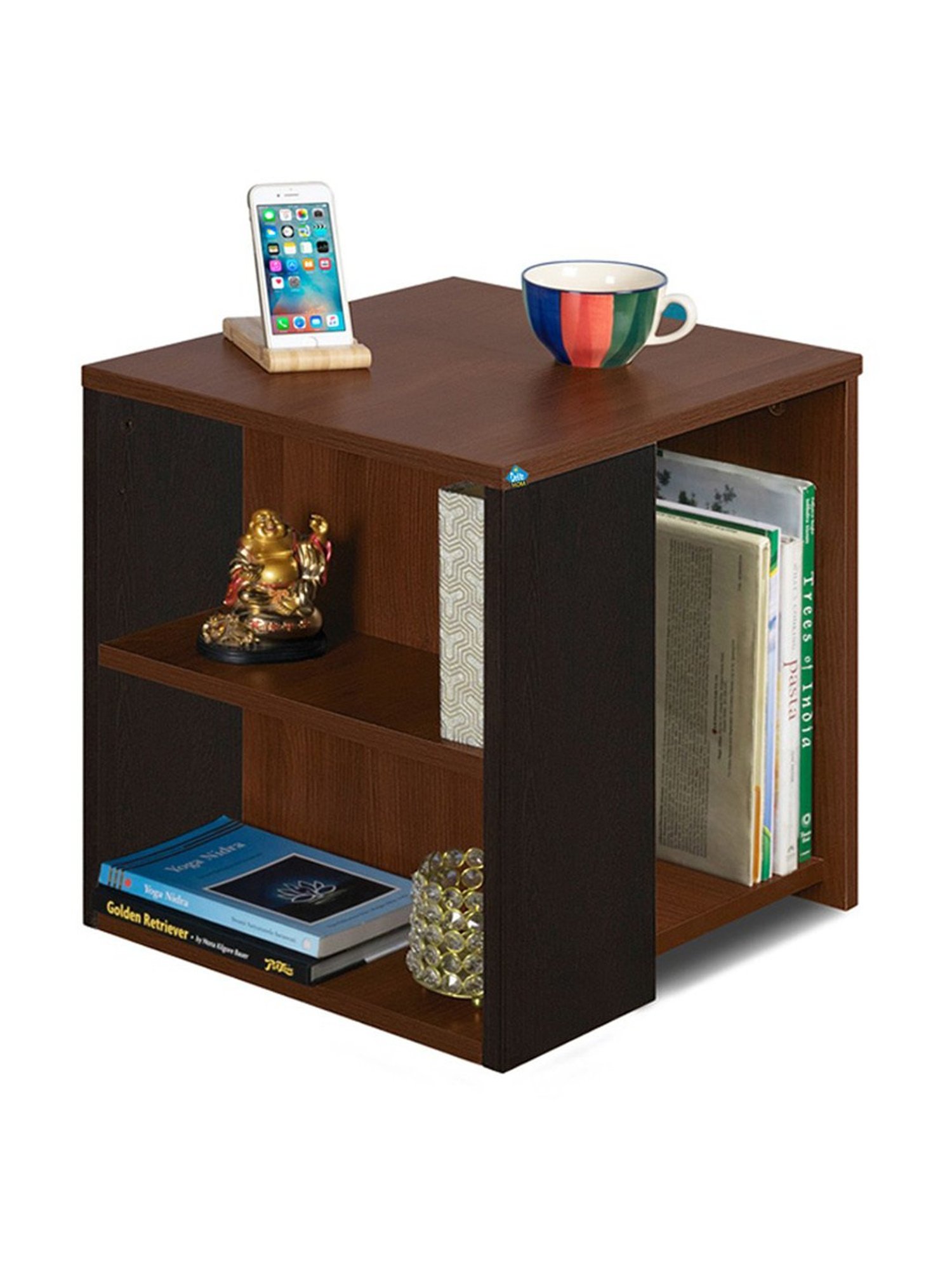 Delite Kom Duo Acacia Dark Engineered Wood Side Table