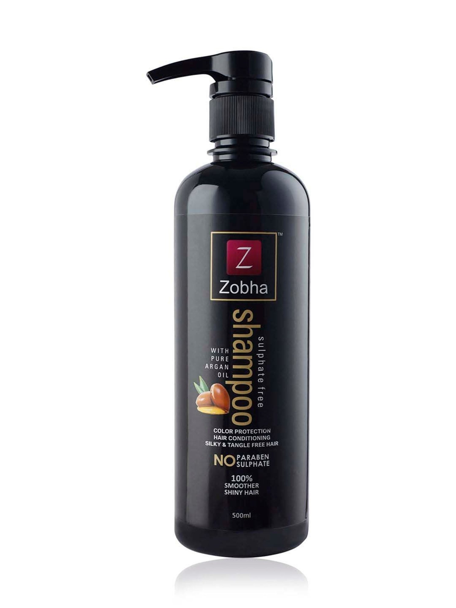 Zobha Sulphate Free Shampoo for Hair Fall Control & Straighter Shiny Hair - 500 ml