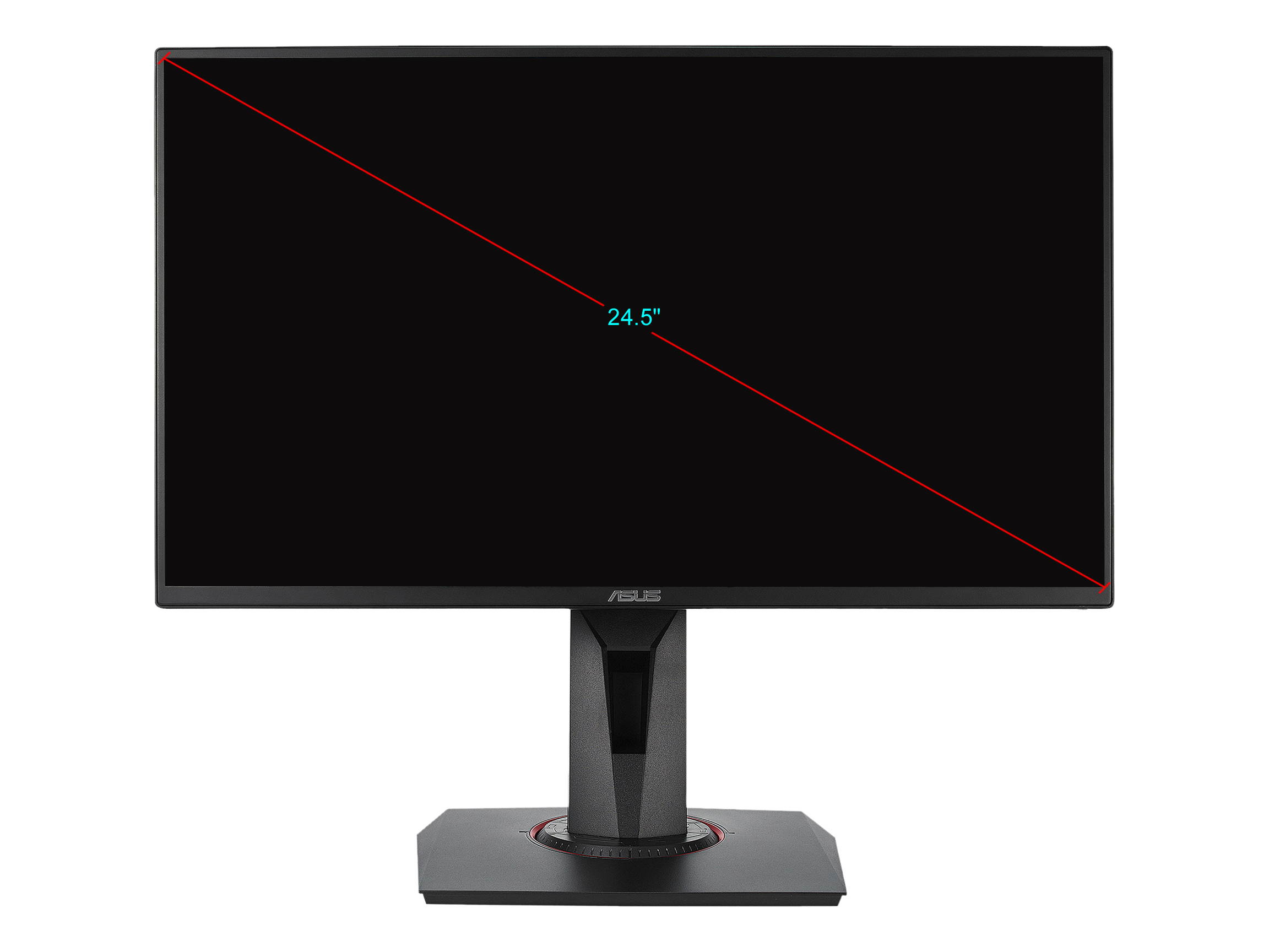 ASUS VG258QR 25" (Actual size 24.5") Full HD 1920 x 1080 up to 0.5ms (GTG) 165Hz DVI-D HDMI DisplayPort G-SYNC Compatible Asus Eye Care with Ultra Low-Blue Light & Flicker-Free Gaming Monitor