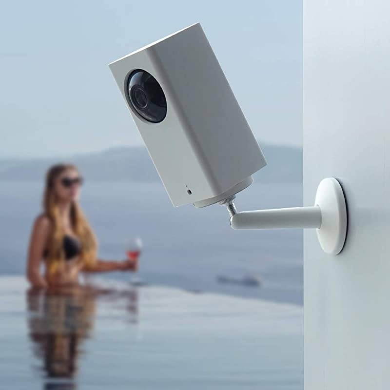 Wyze Cam Pan Wall Mount Adjustable Security Wall Mount Aluminium Alloy IndoorOutdoor Mount for Wyze Cam Pan amp Other Surveillance Camera Models with 14 Inch Thread 1 Pack White