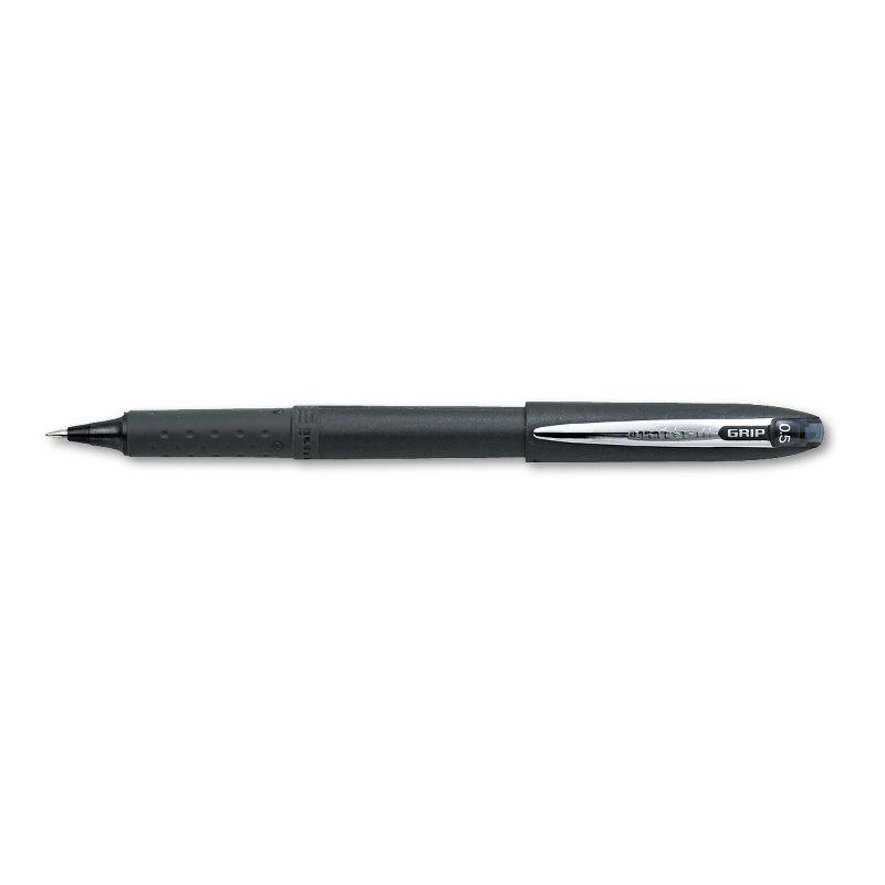 uni-ball Grip Roller Ball Pen Black Ink Micro Dozen 60704