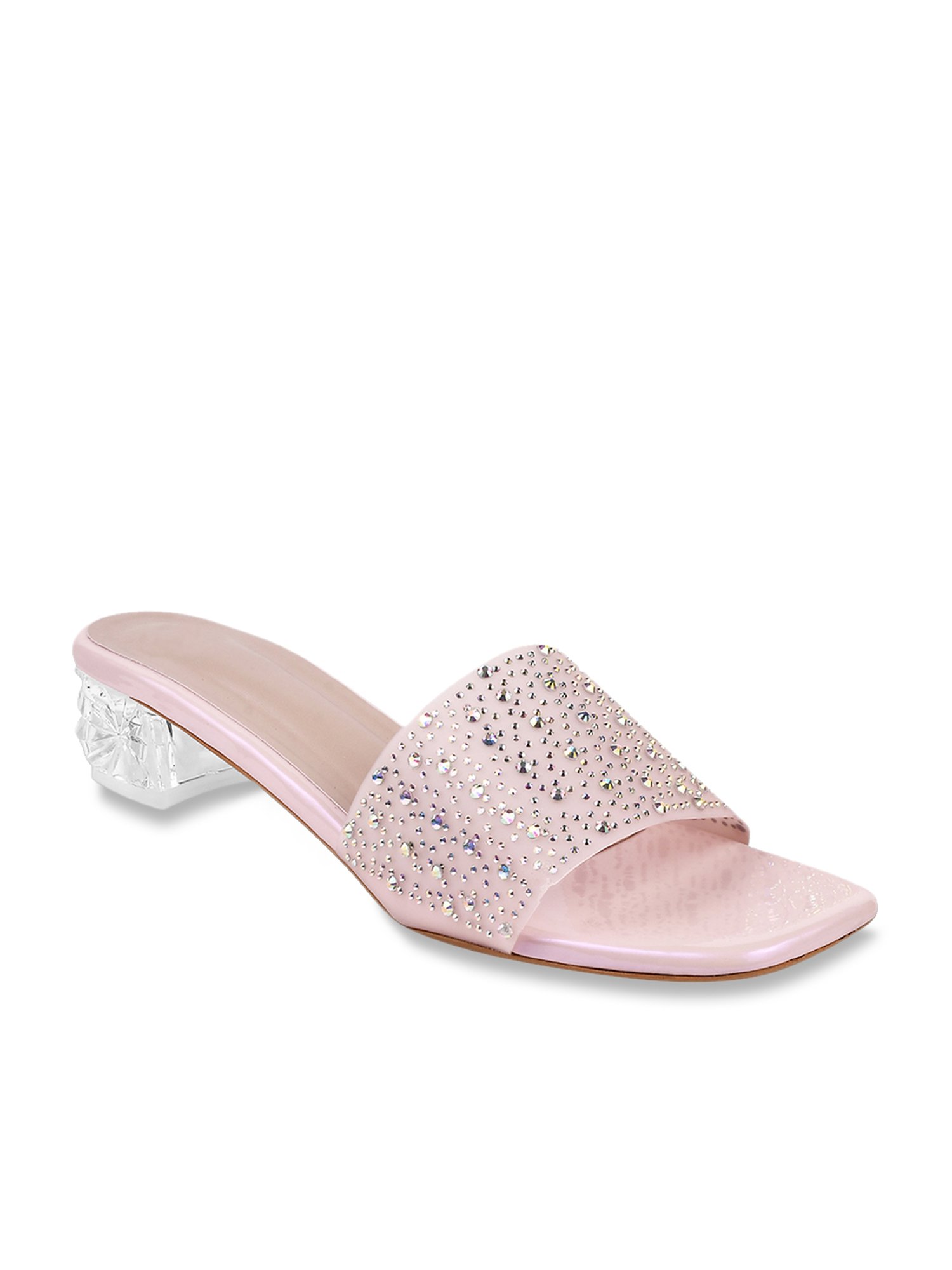 The White Pole Women's Peach Casual Sandals