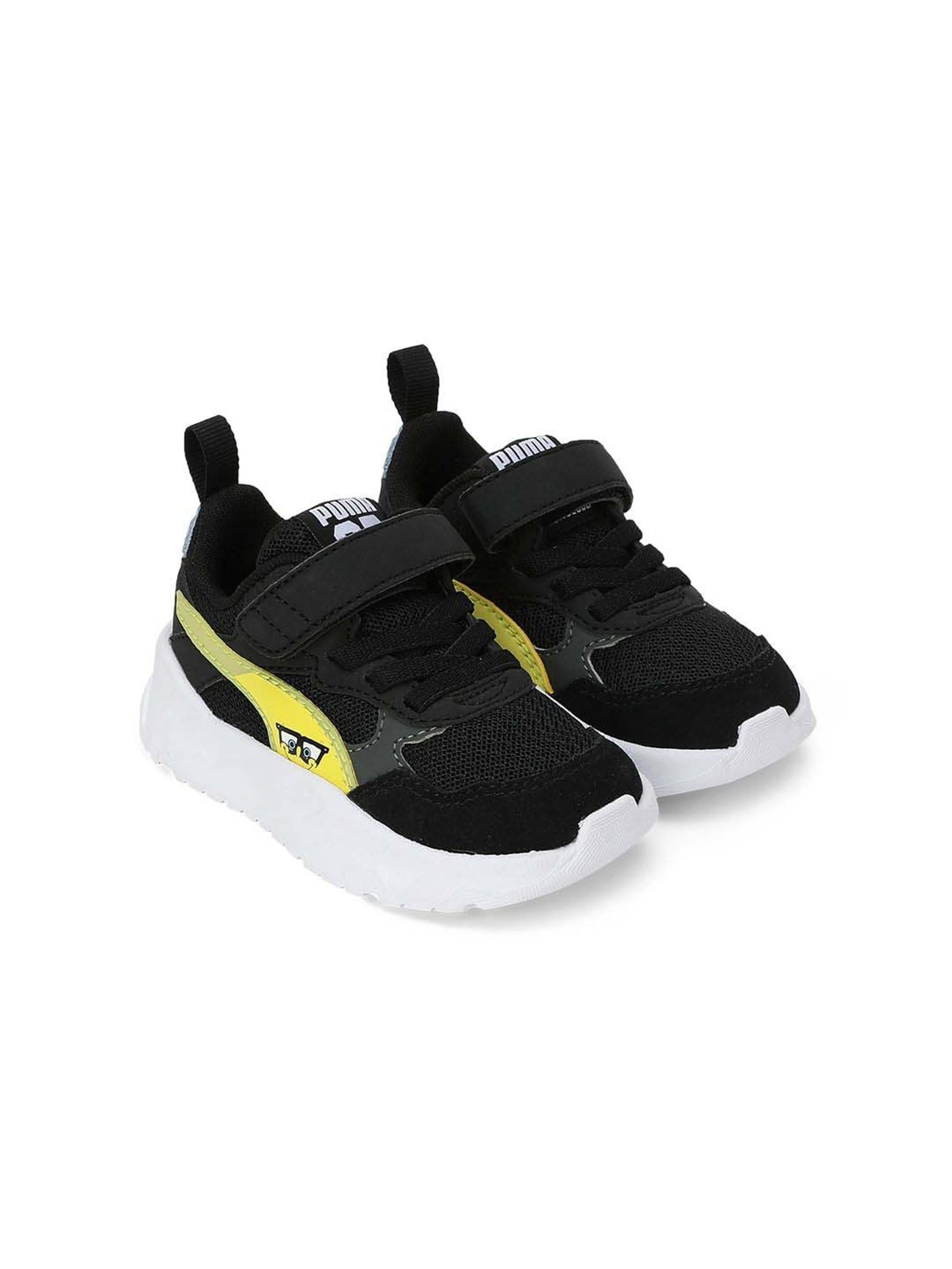 Baby Moo Kids Brown & White Velcro Shoes