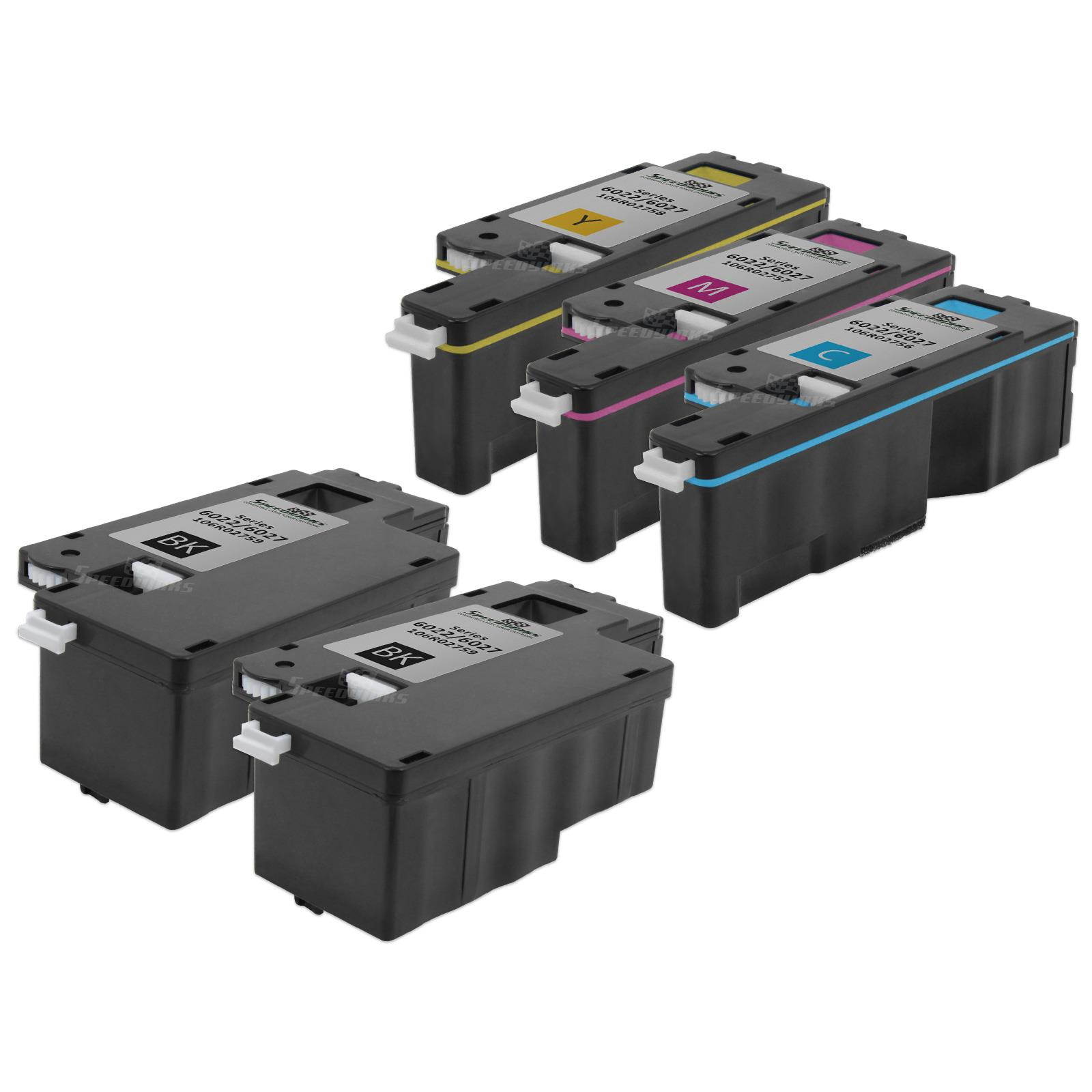 Speedy Inks - Compatible Xerox Phaser 6022 & WorkCentre 6027 5pk Toner Bundle 2x 106R02759 Black1x 106R02756 Cyan1x 106R02757 Magenta& 1x 106R02758 Yellow