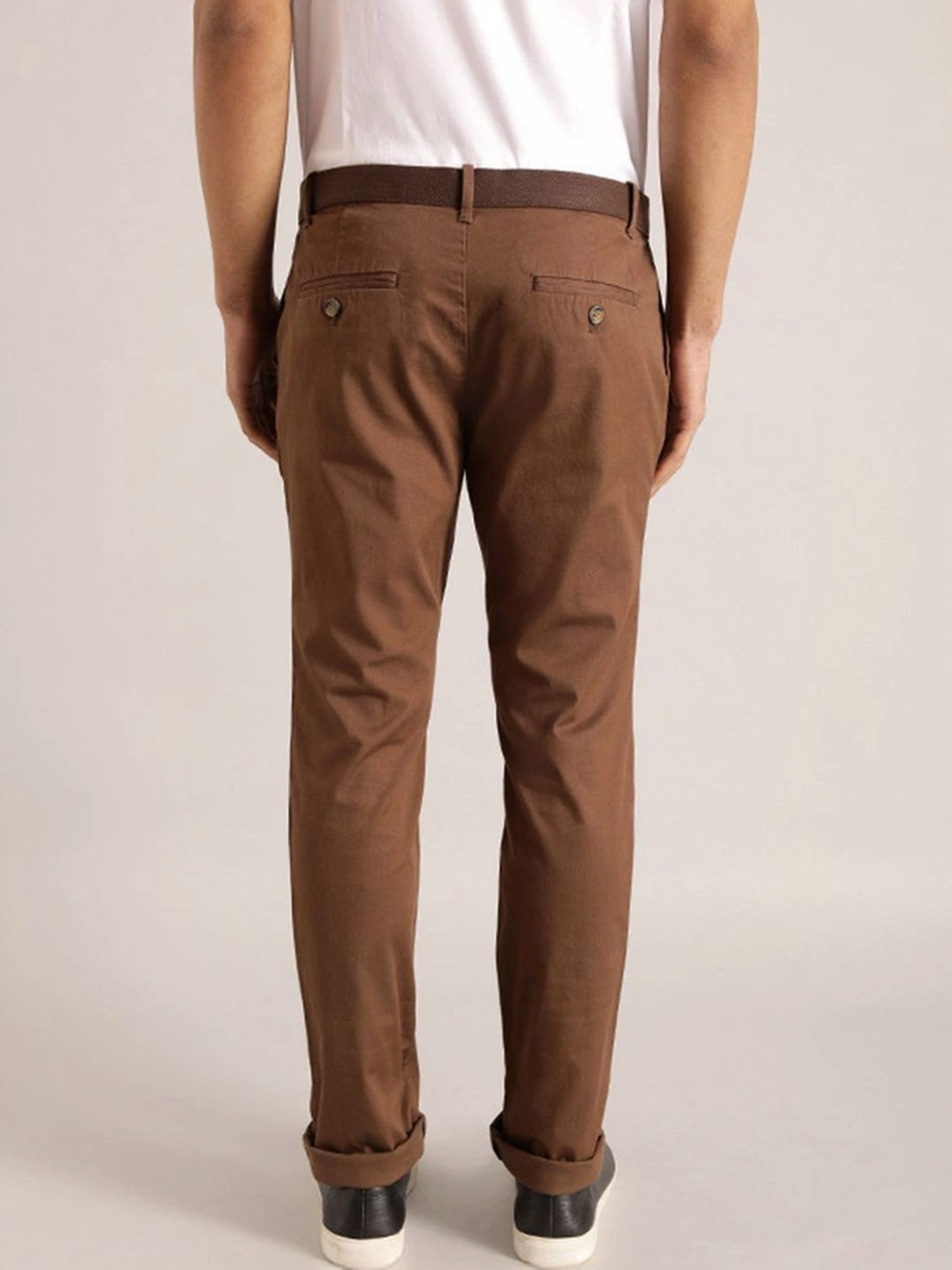Indian Terrain Choco Tapered Fit Chinos