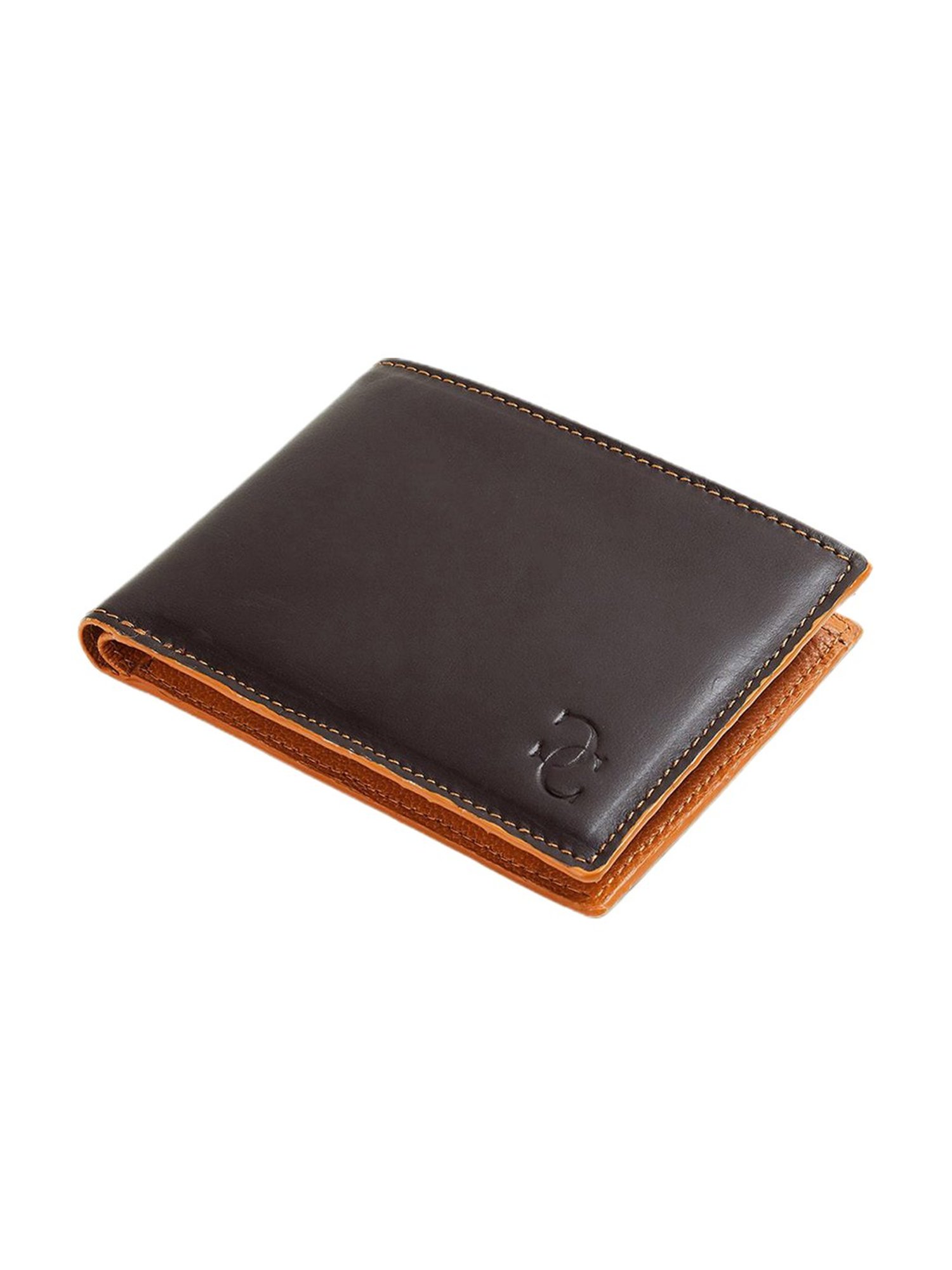 Code by Lifestyle Brown Leather Bi-Fold Wallet for Men