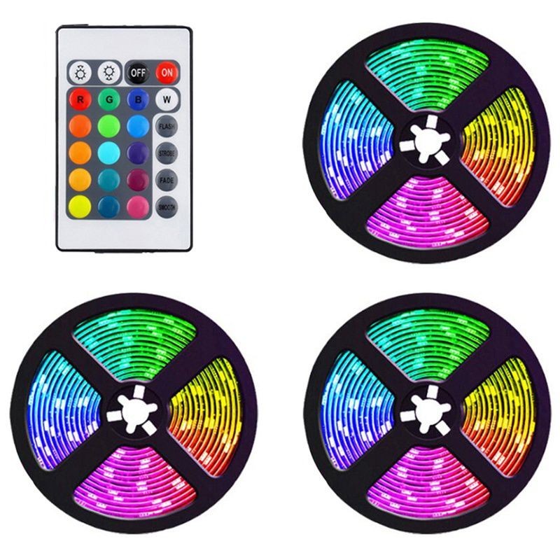 15M Waterproof Led Strip Lights Flexible Color Changing RGB Light Strips for Home Party DIY Decoration EU Plug