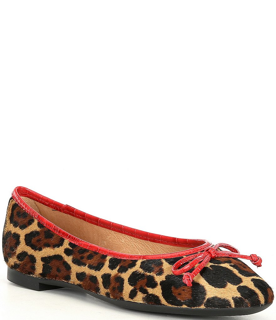 Antonio Melani Baird Leopard Print Haircalf Ballet Flats