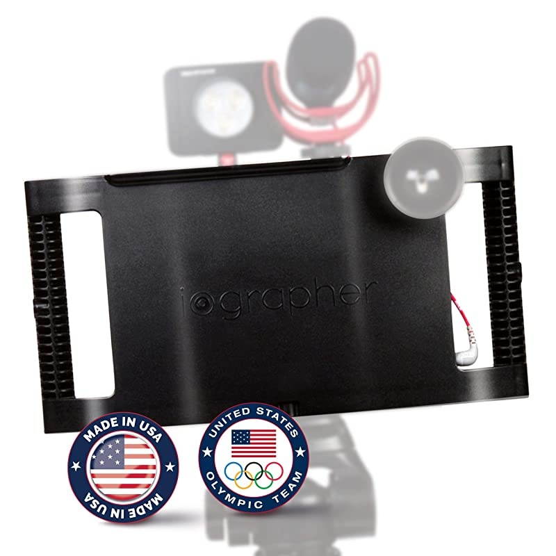 For Apple IPad 10.5 With Lens Ring - Video Tripod Mount For iPad 10.5 Air(3rd Gen) or Pro and 10.2 iPad 7th and 8th Gen- Add Lenses, Lights, Microphones Your Videos - Durable And Lightweight