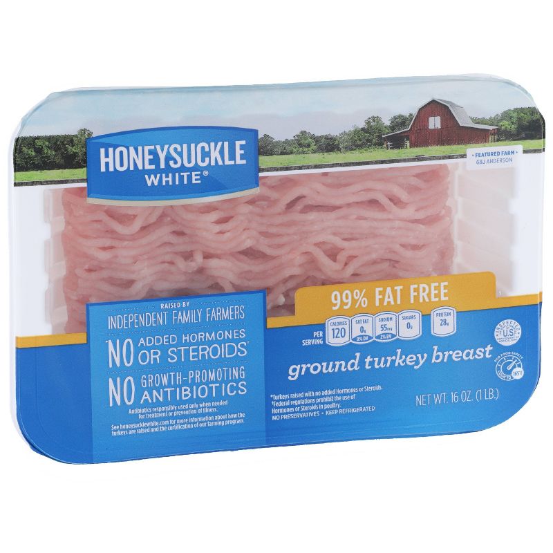 Honeysuckle White Fresh 99% Lean Ground Turkey Breast - 1lb