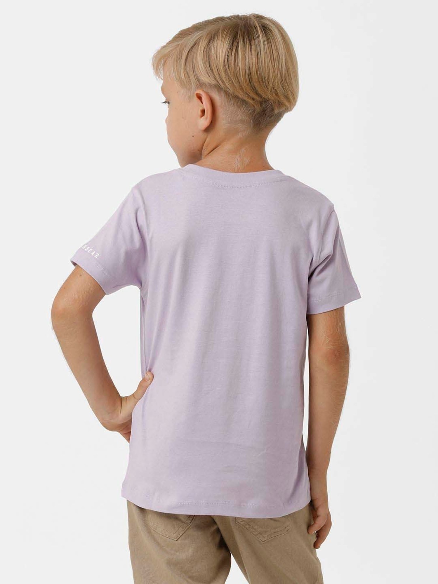 Kate & Oscar Kids Lilac Cotton Printed T-Shirt