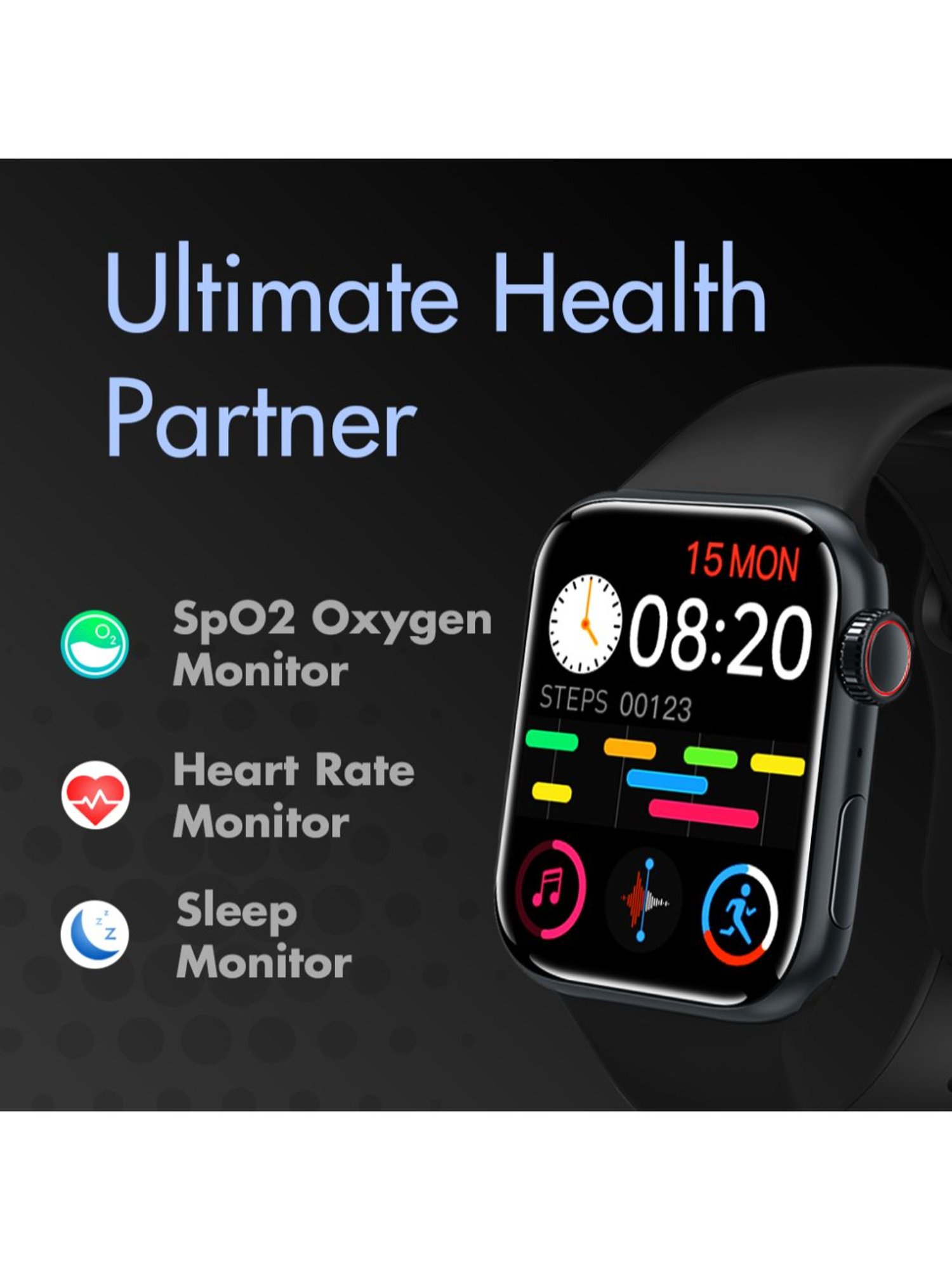 I KALL W3 Smart Watch (Black)