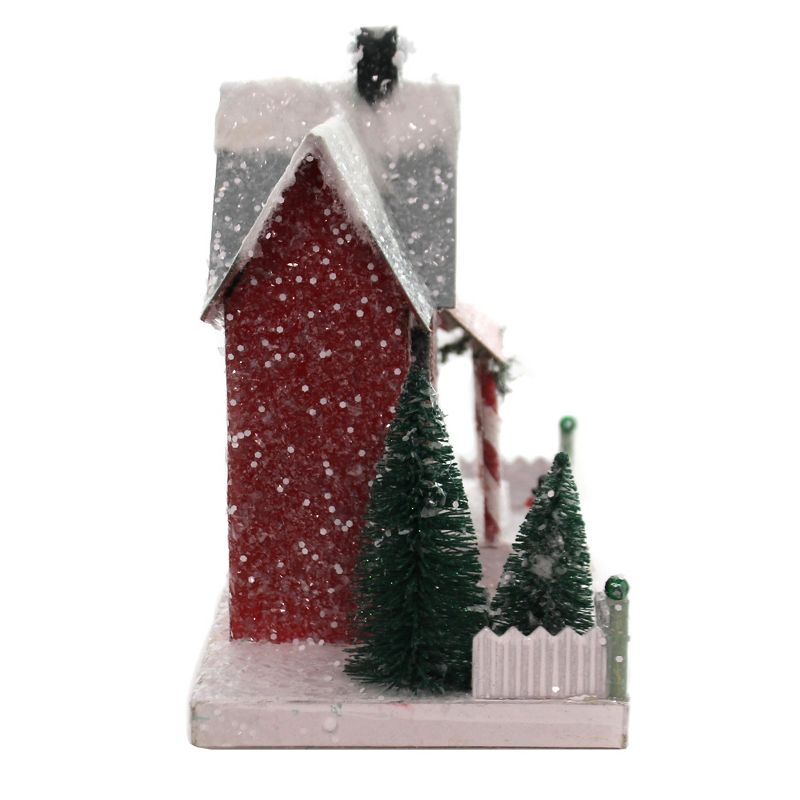 Cody Foster 9.0" Candy Cane Condo Putz House Village  Light Up  -  Decorative Figurines
