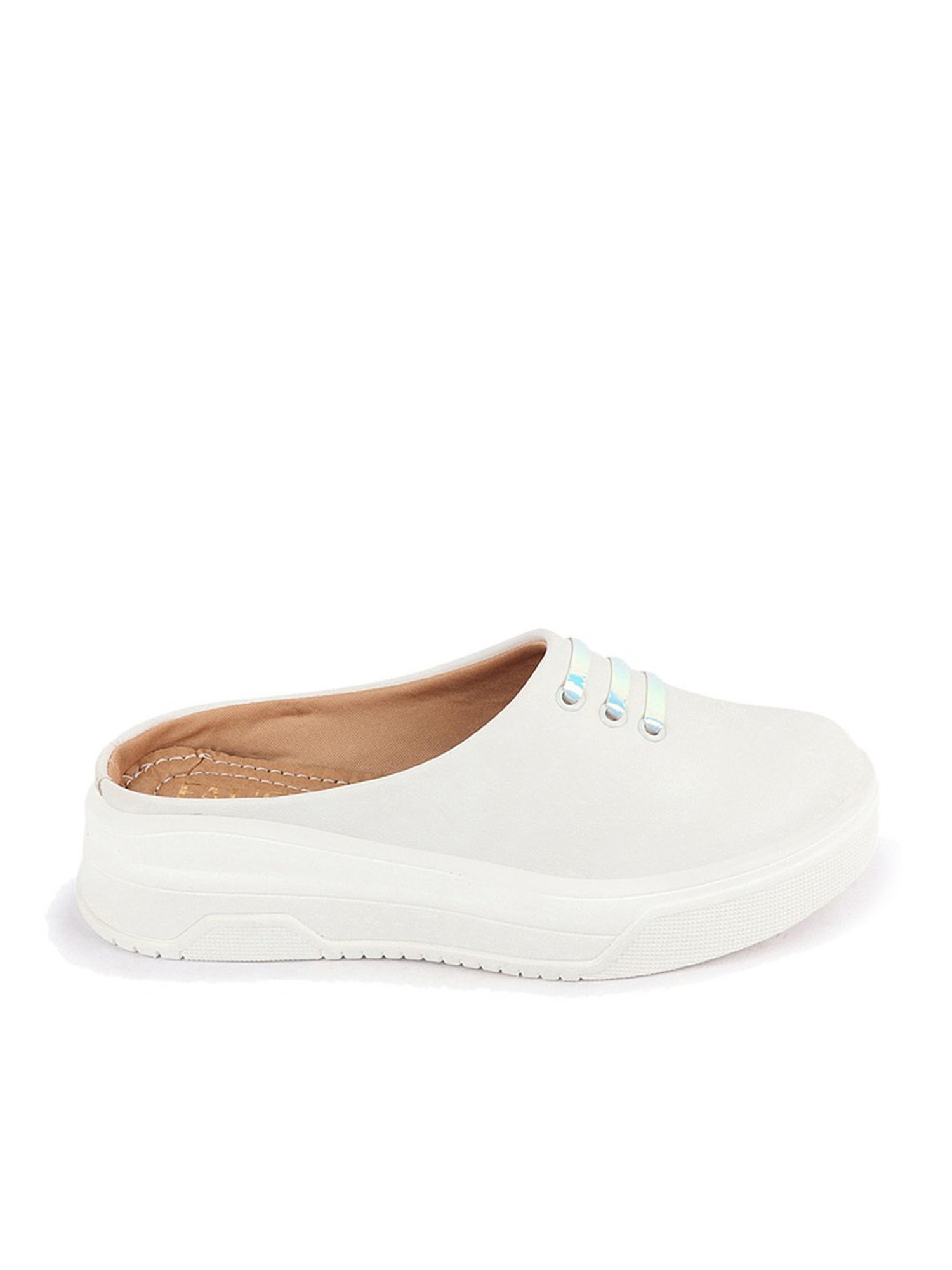 Fausto Women's White Mule Shoes