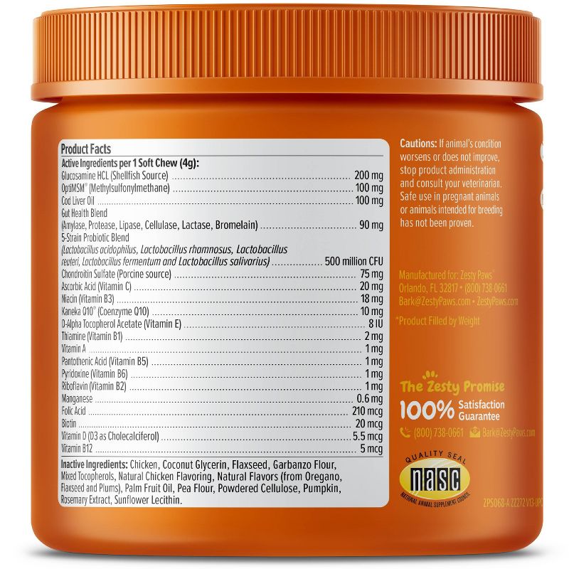 Zesty Paws 8-in-1 Multifunctional Chicken Bites - 90ct