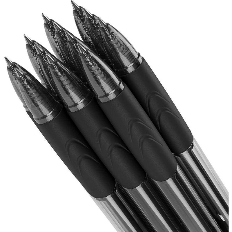 Arteza Retractable Gel Ink Pens Set, Black - Doodle, Draw, Journal - 50 Pack (ARTZ-9220)
