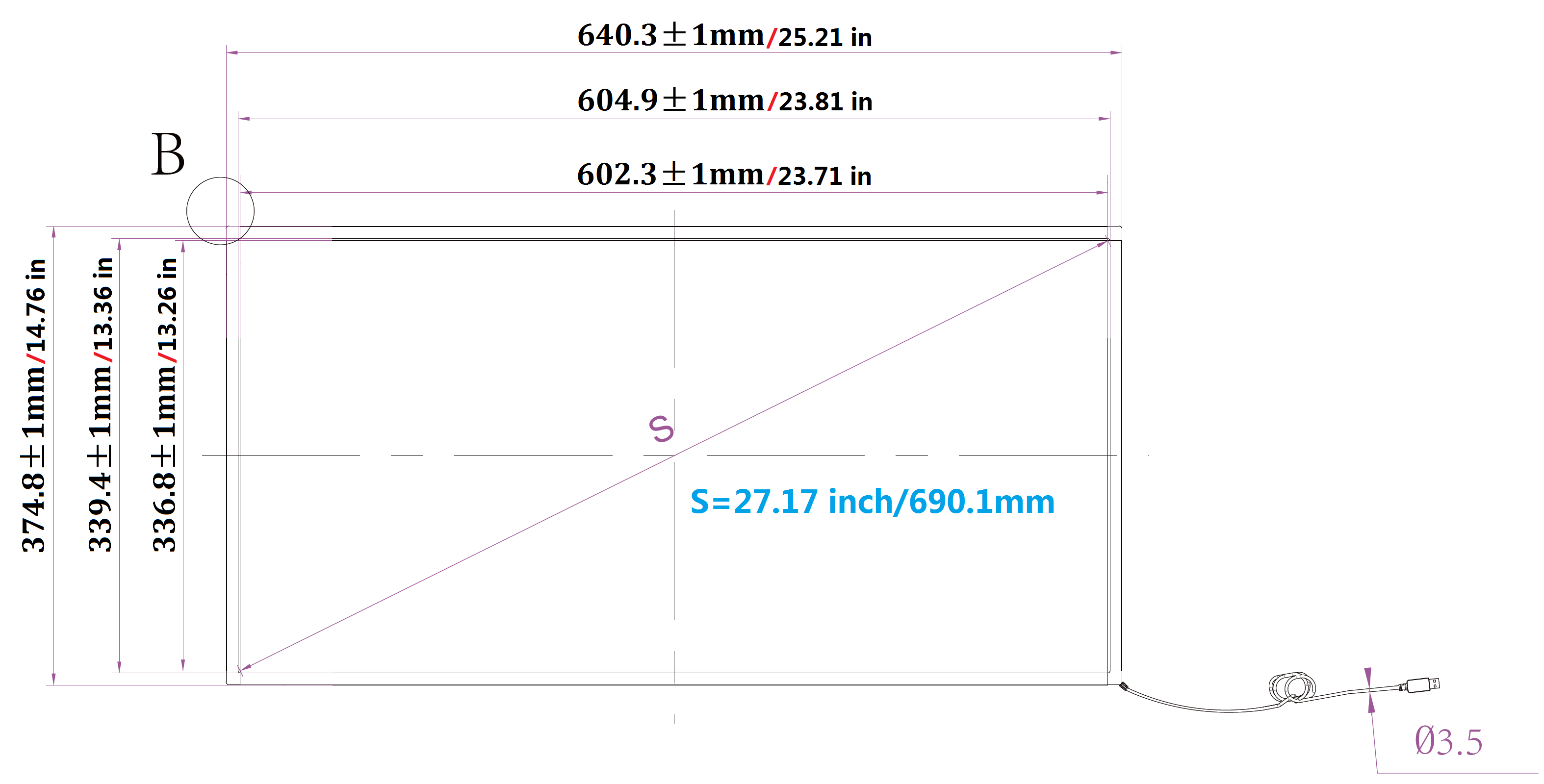 Deyowo 27 Inch Interactive 10 Points Infrared IR Touch Screen Overlay Frame Free Driver