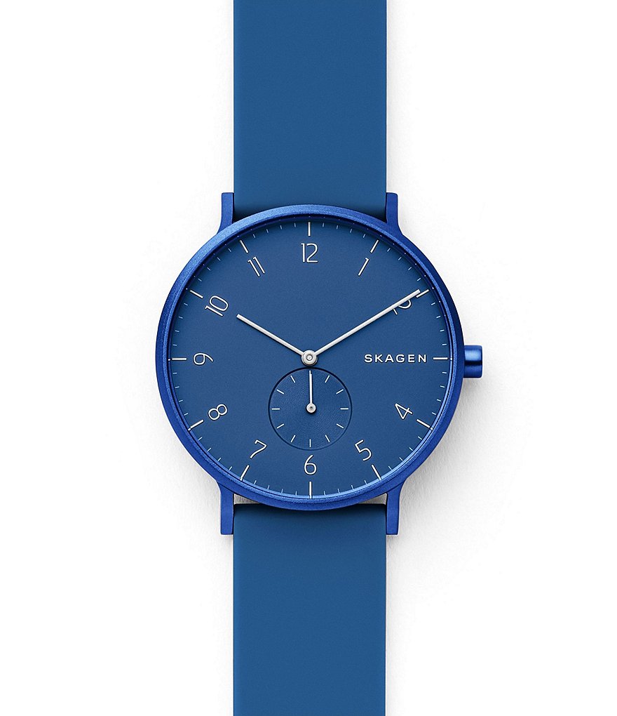 Skagen Aaren Kulor Blue Silicone Watch