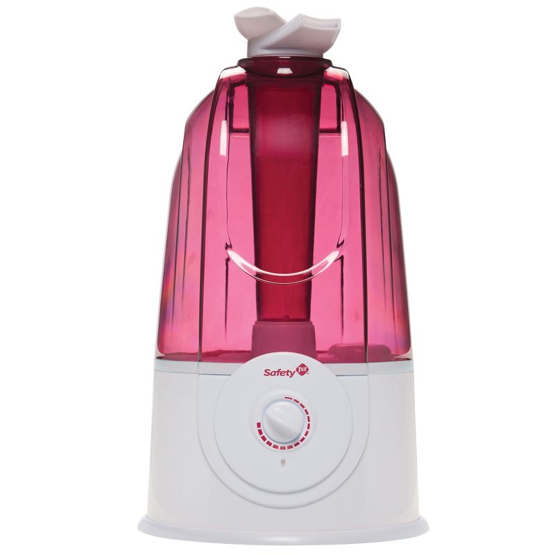 Safety 1st IH4160504 Cool Mist Ultrasonic 360 Degree Rotating Gentle Nursery Indoor Air Humidifier, Raspberry Pink