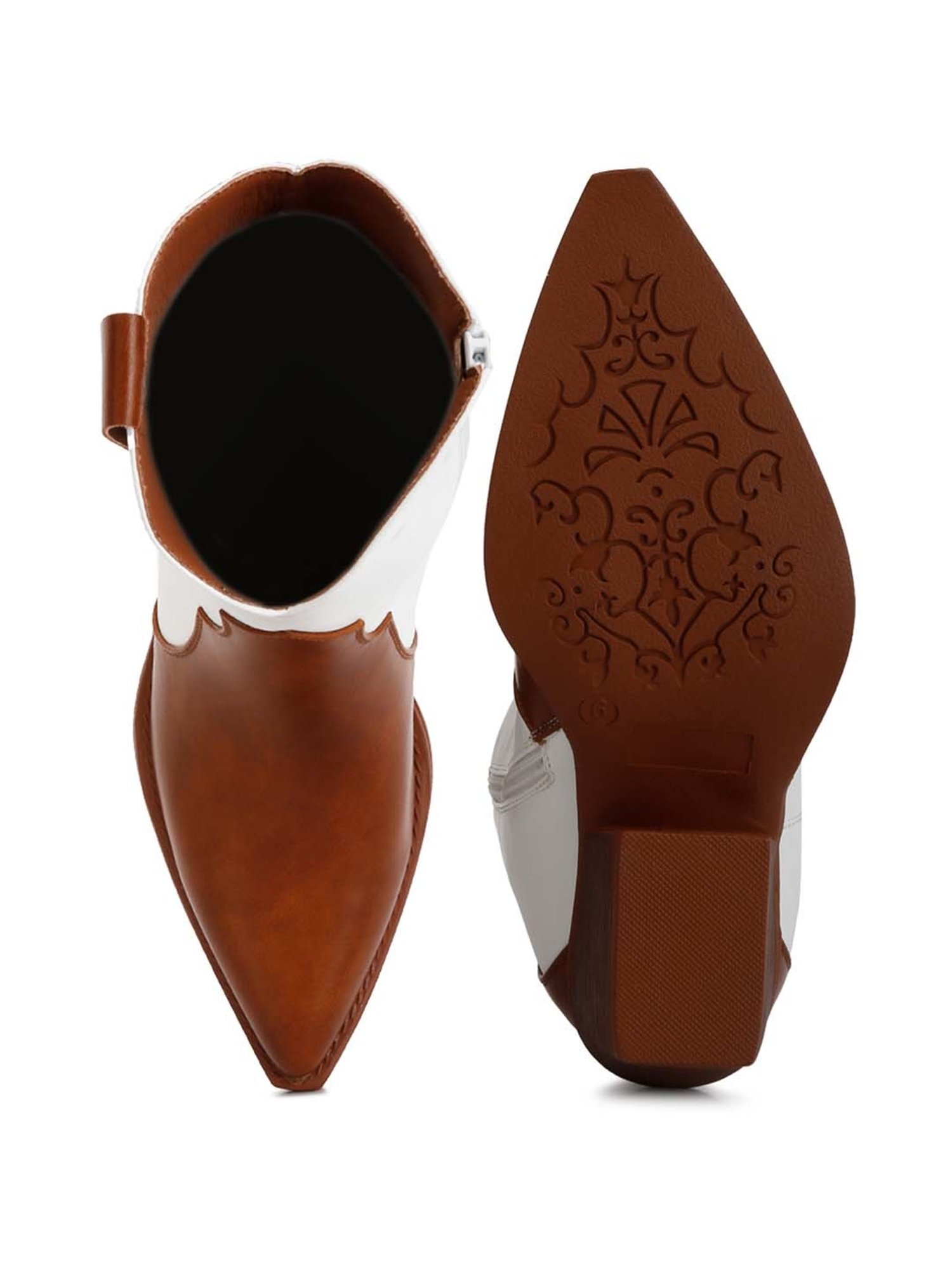 London Rag Women's Tan Cowboy Boots