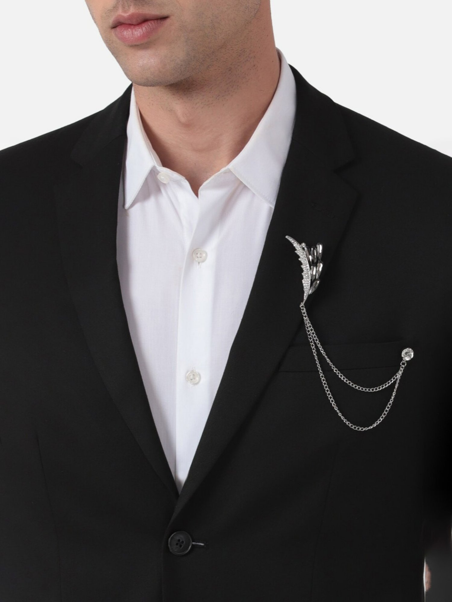 Van Heusen Silver Lapel Pin