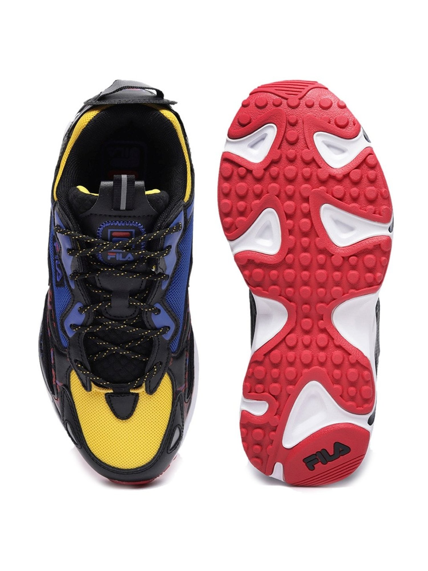 Fila Men's RAY TRACER APEX Black Running Shoes