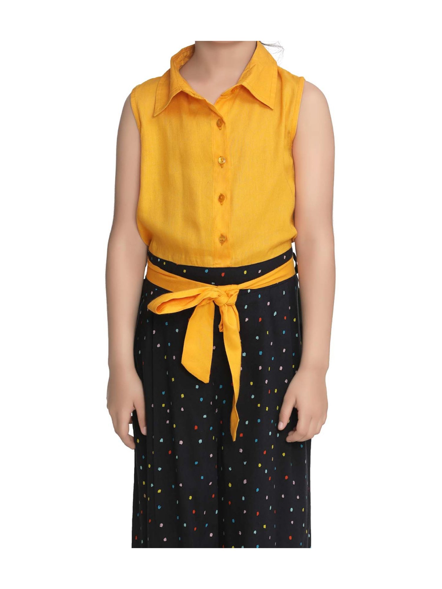 Stylestone Kids Red Printed Jumpsuit